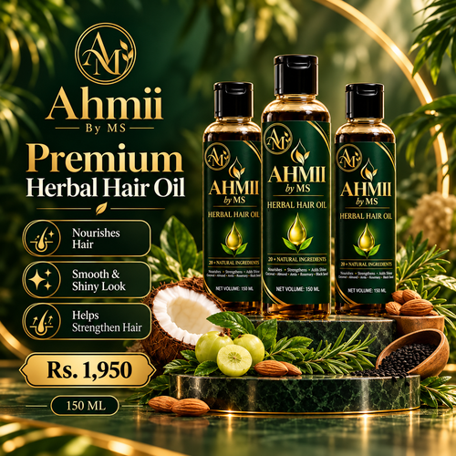 AHMII by MS Herbal Hair Oil 150 ML premium hair care visual